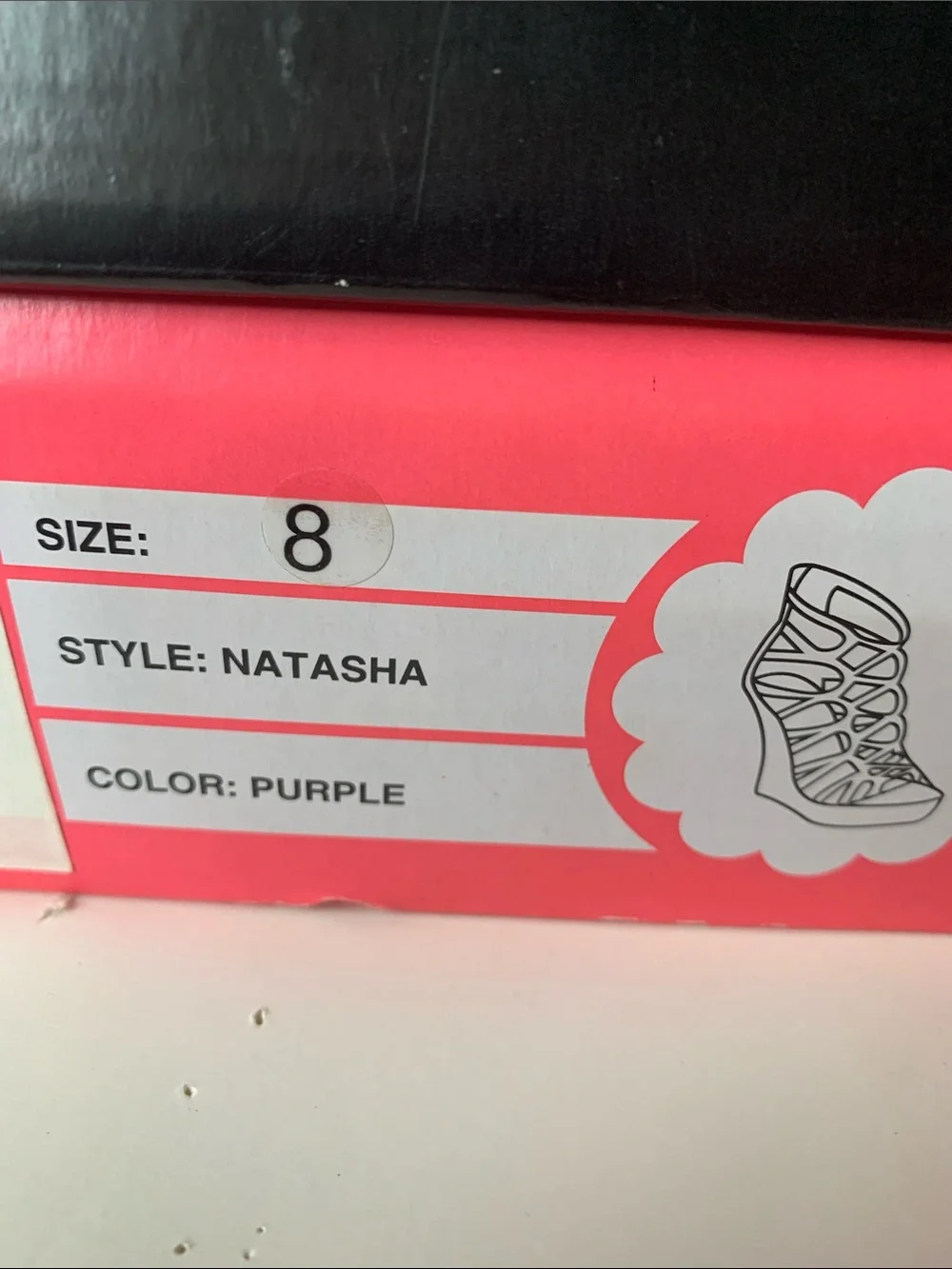 Charlotte Russe Natasha Fuchsia Cage Wedge Sandals